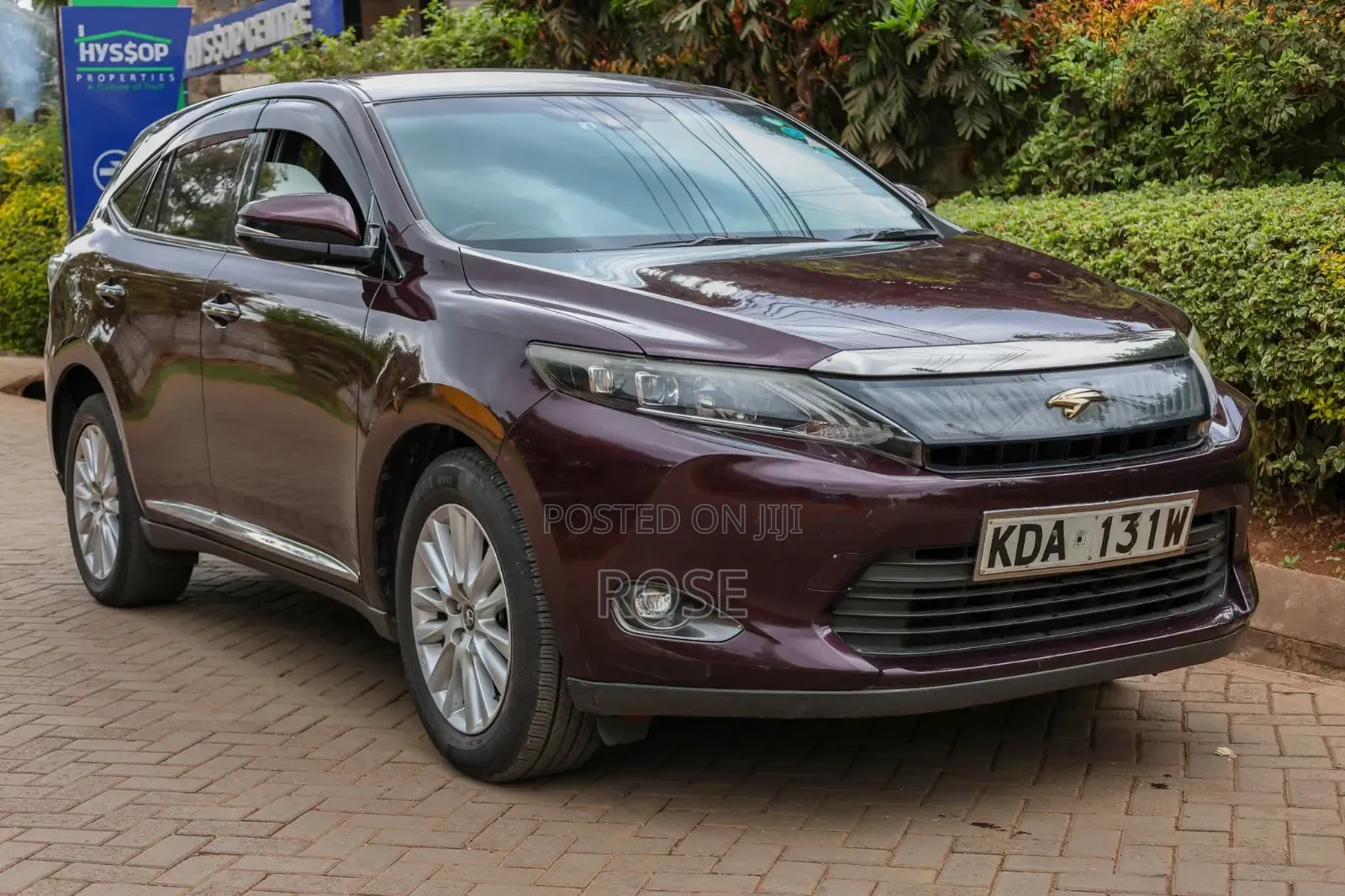 Toyota Harrier 2014 Burgundy