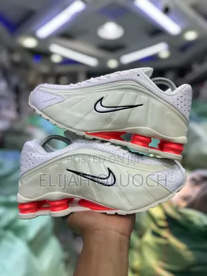 Nike Shox R4 White Phantom“Quality Leather Size 40-46