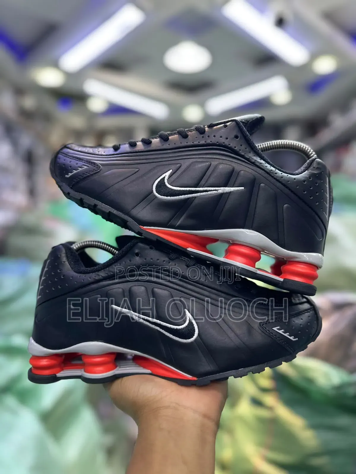Nike Shox R4 ” Black Red Reflective “ Size 40-46