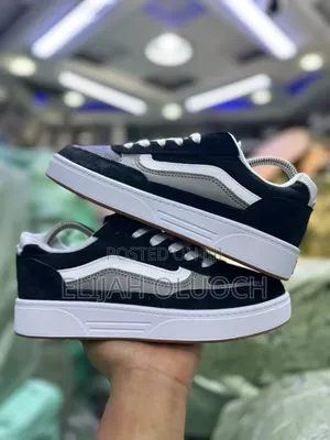 Vans Hylane . ” White Grey “ Quality Leather Size 38-45