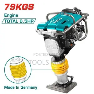 TOTAL Gasoline Tamping Rammer 79KGs (6.5hp)- Heavy Duty Soil Compactor