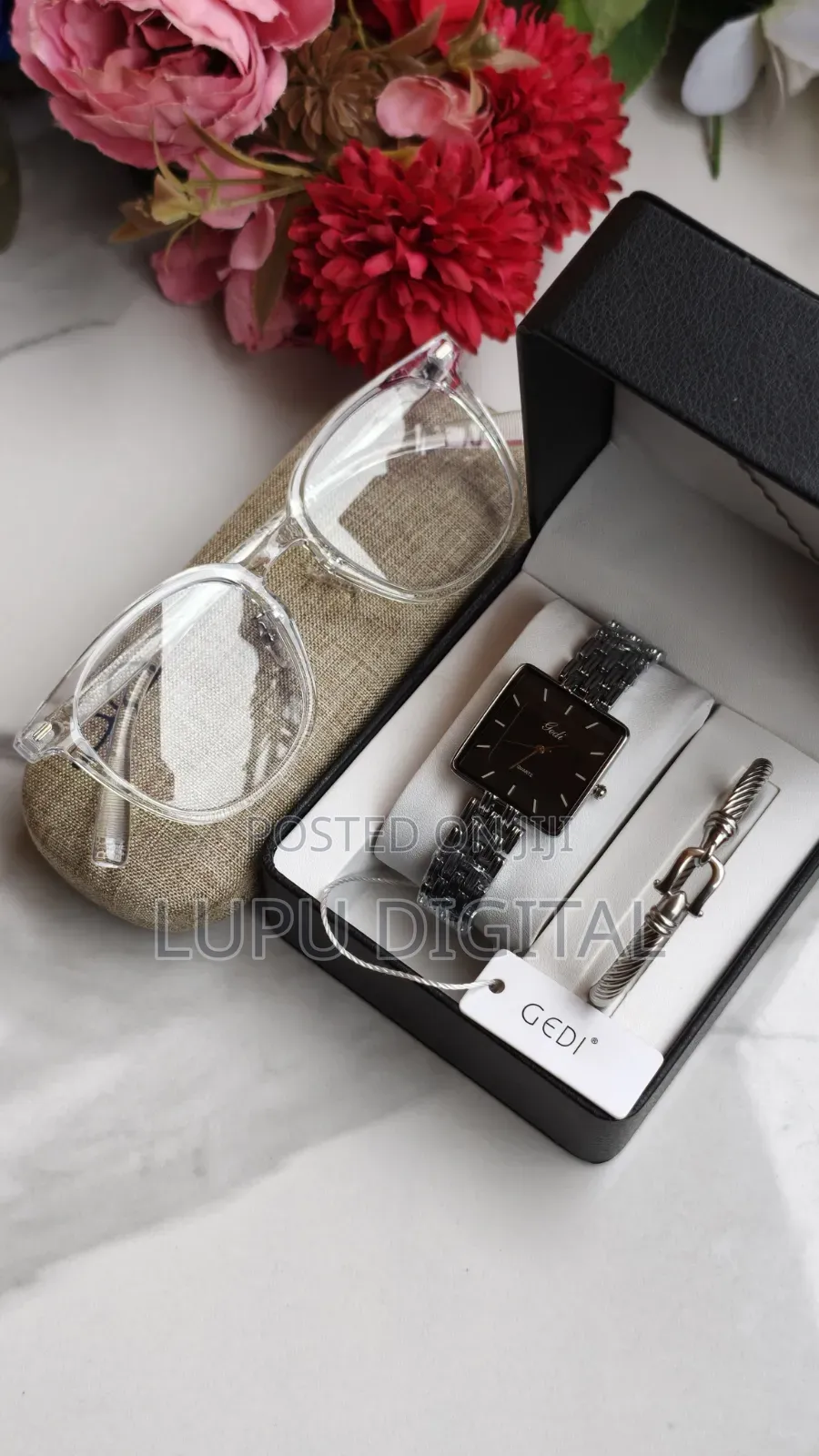 Sunglasses+Casing Watch Bracelet Twin Box