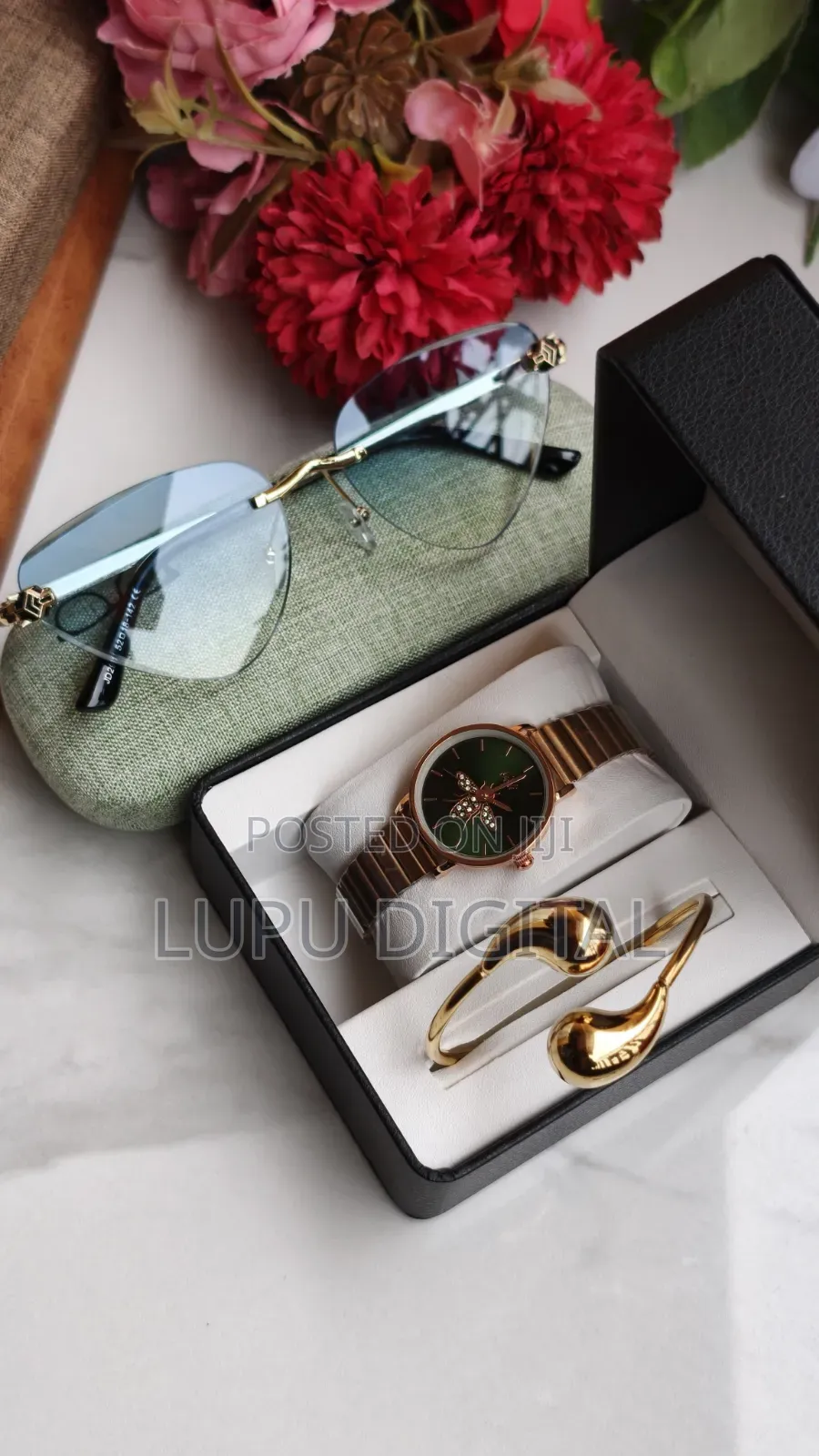 Sunglasses+Casing Watch Bracelet Twin Box