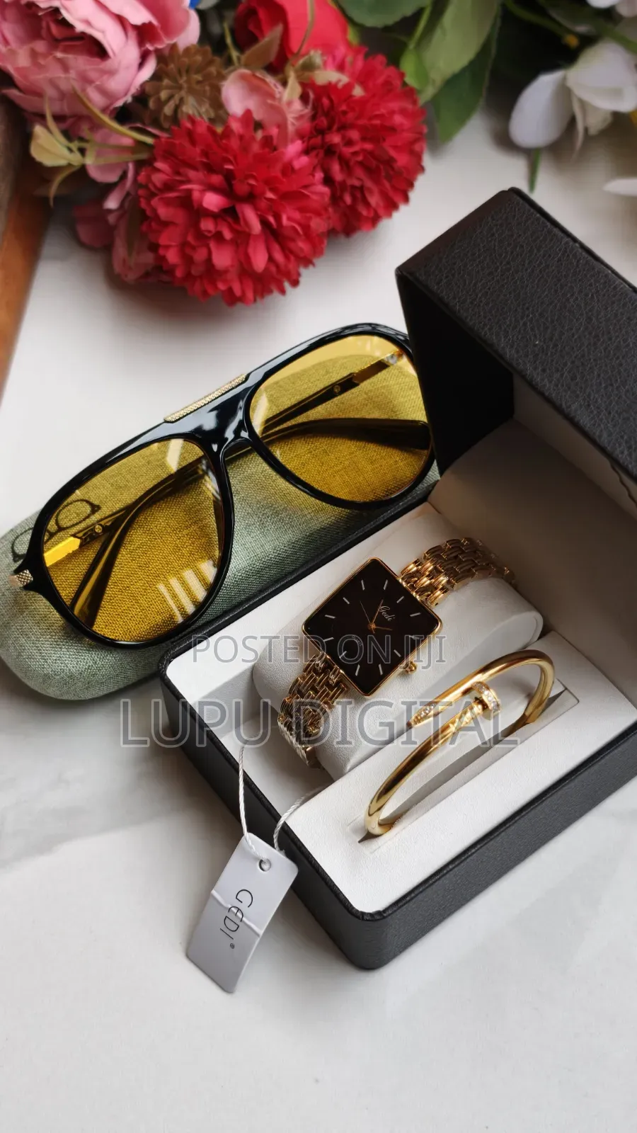 Sunglasses+Casing Watch Bracelet Twin Box