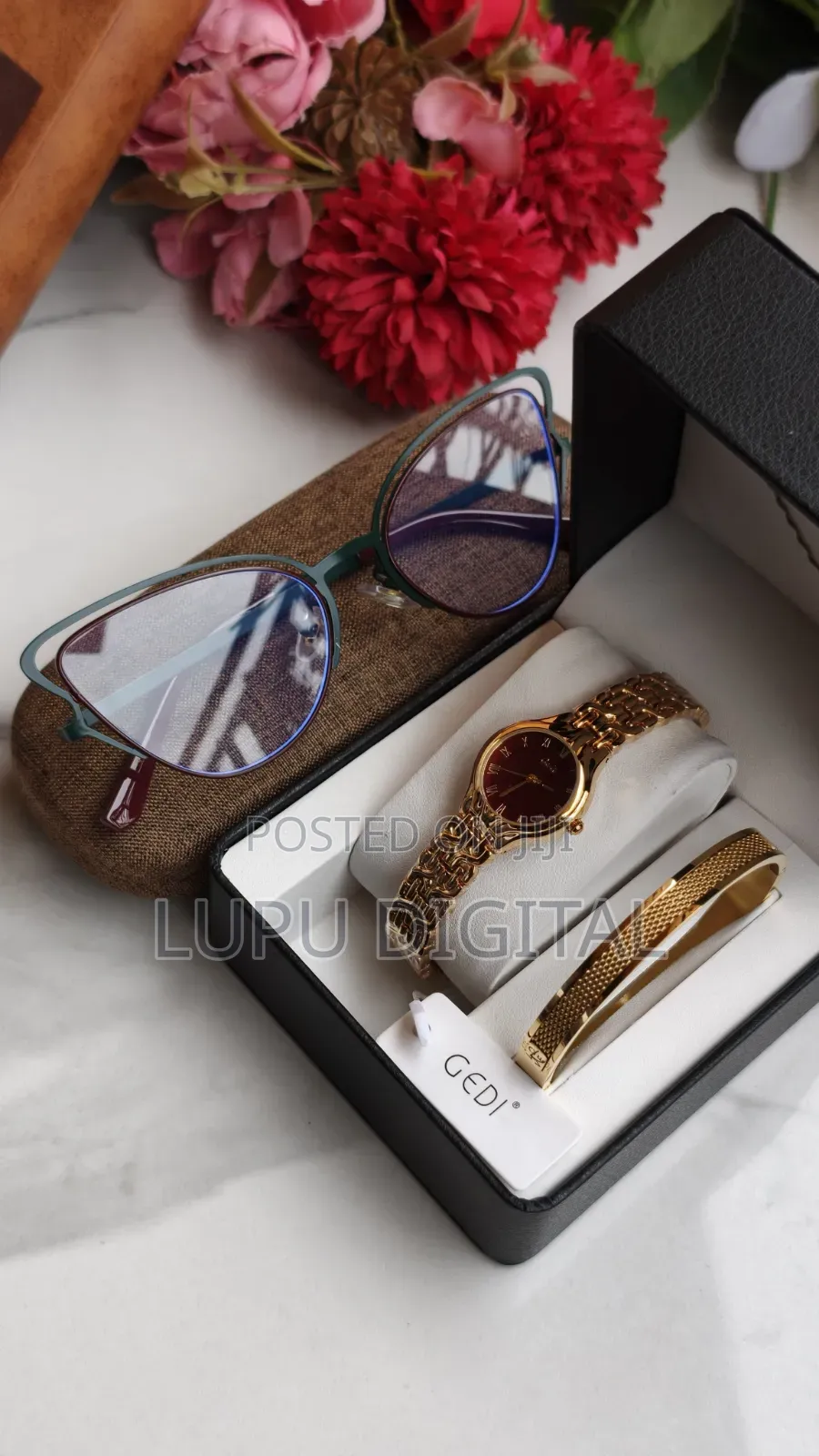 Sunglasses+Casing Watch Bracelet Twin Box