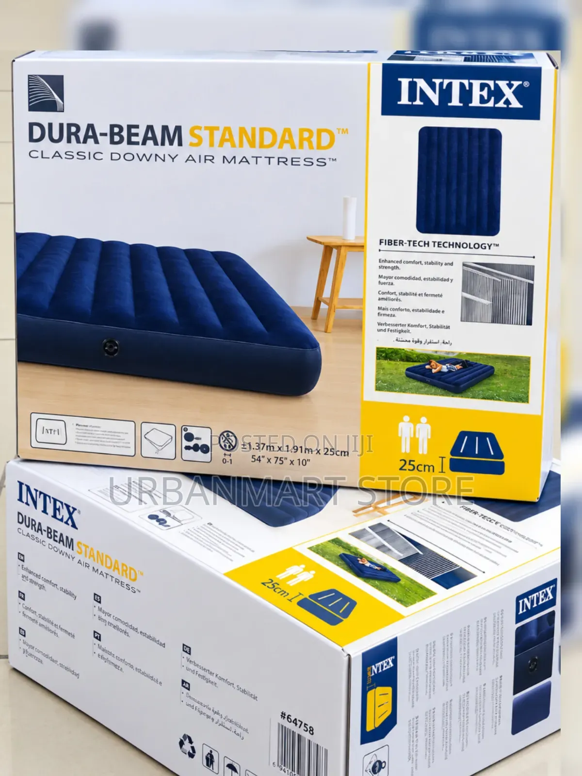 Brand New Intex Inflatable Mattress 4 by 6 With Free Electric Pump