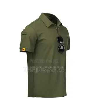 Men's Tactical,Breathable,Sweat-Wicking Golf Polo T-Shirt With Pocket
