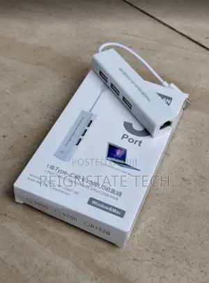Type C to Lan With 3 USB Ports