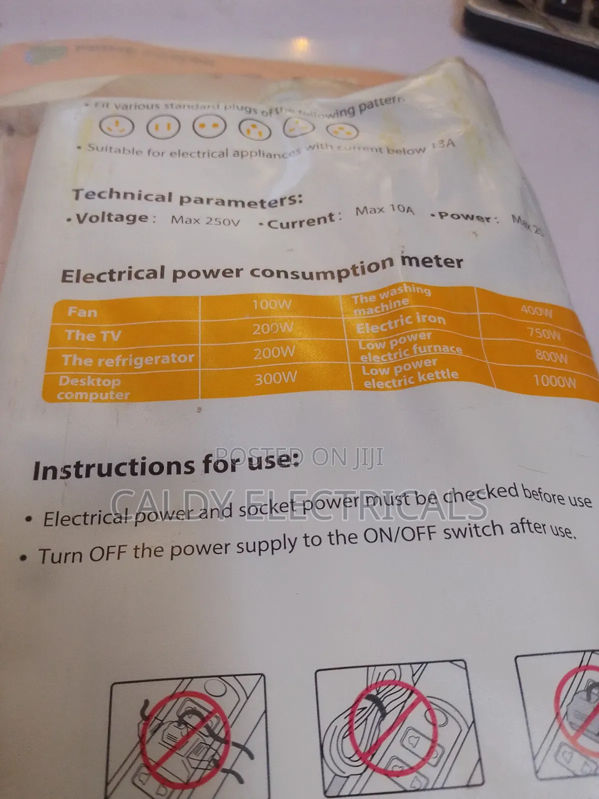 Prime Power Industrial Extension Socket With Surge Protector 5way