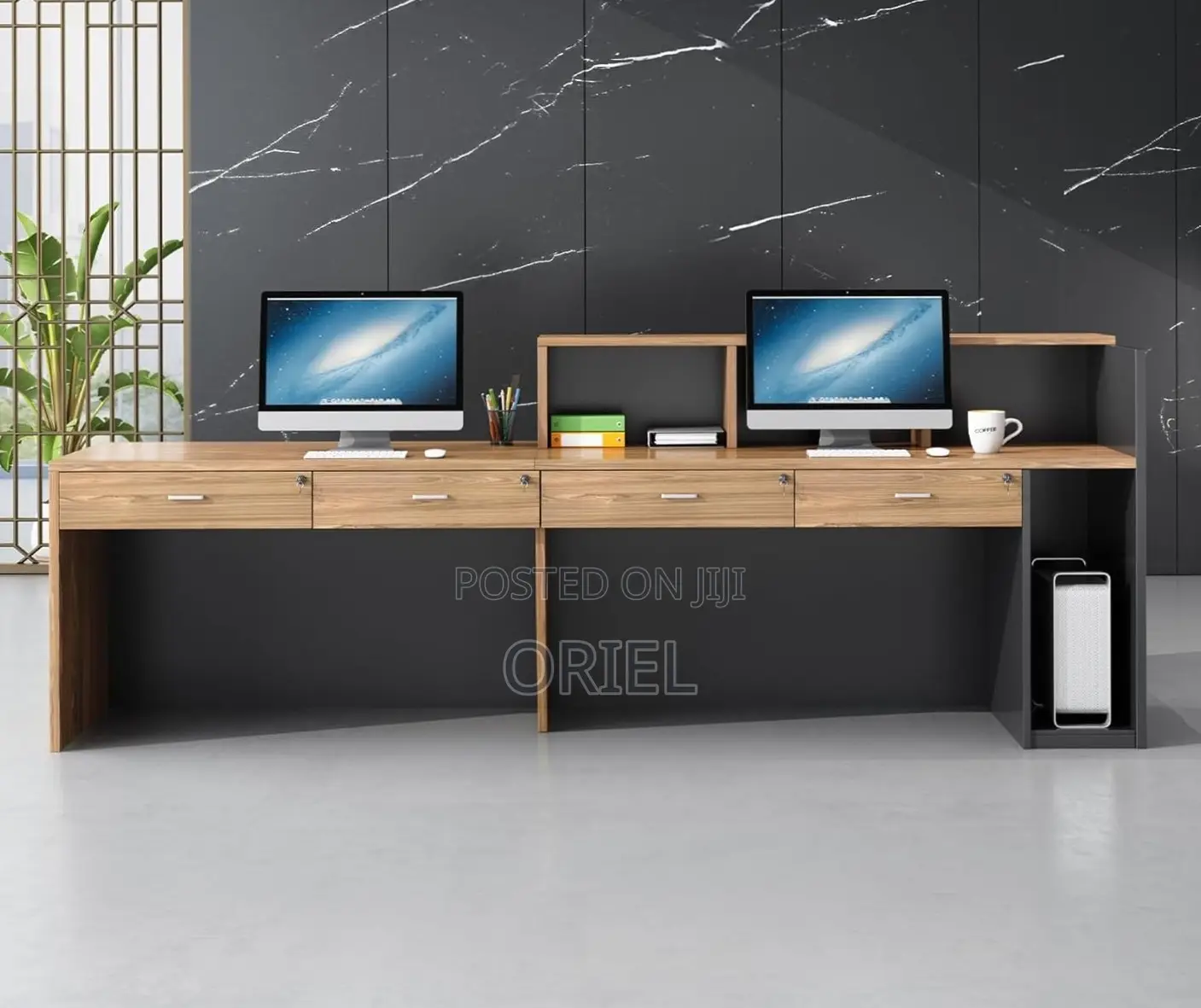 Modern Front Office Reception Desk : Office Front Desk Workstation