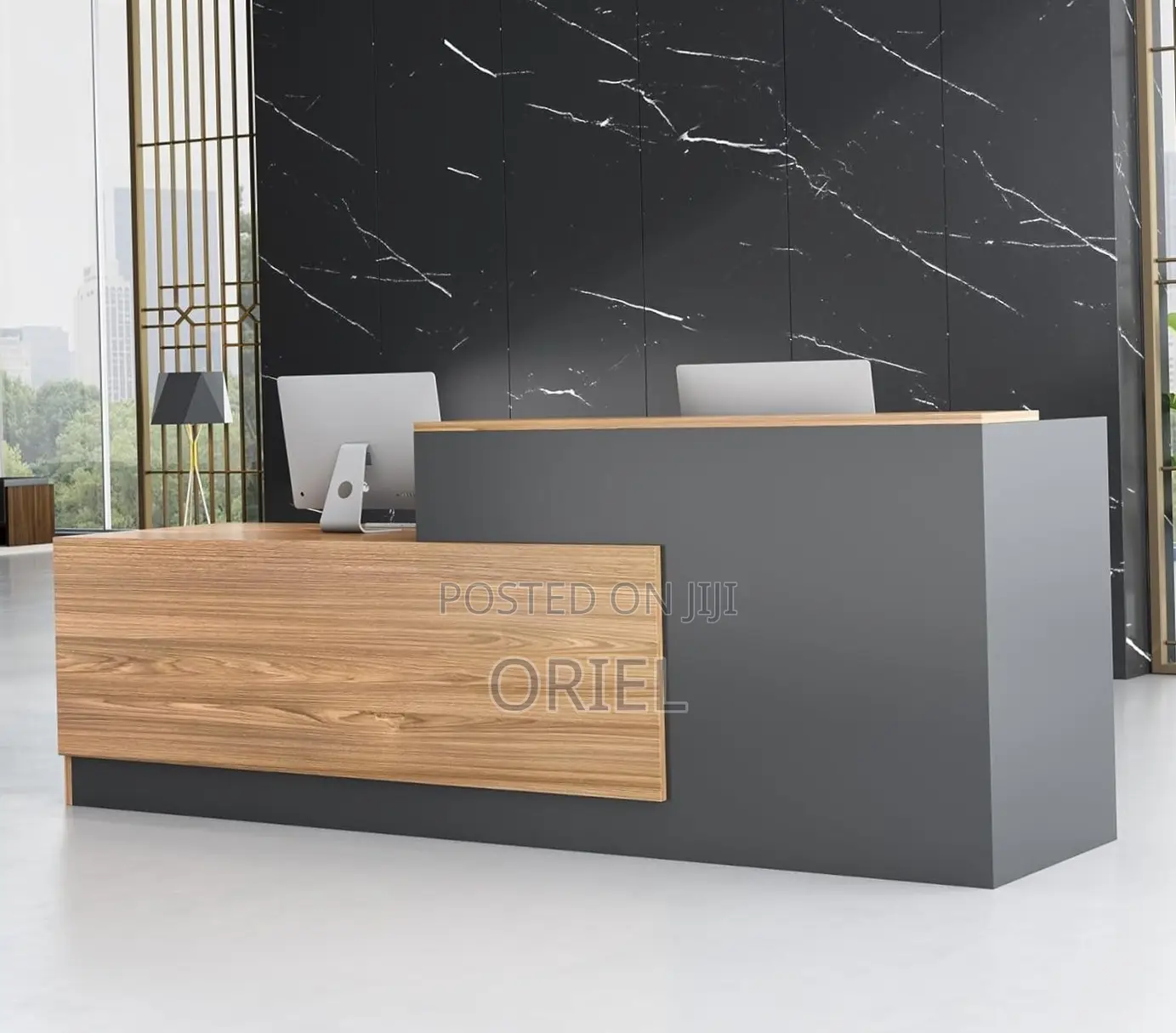 Modern Front Office Reception Desk : Office Front Desk Workstation