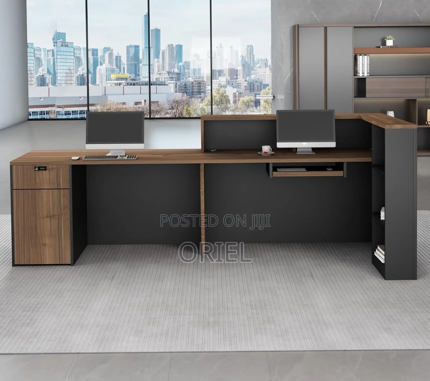 Modern Front Office Reception Desk : Office Front Desk Workstation