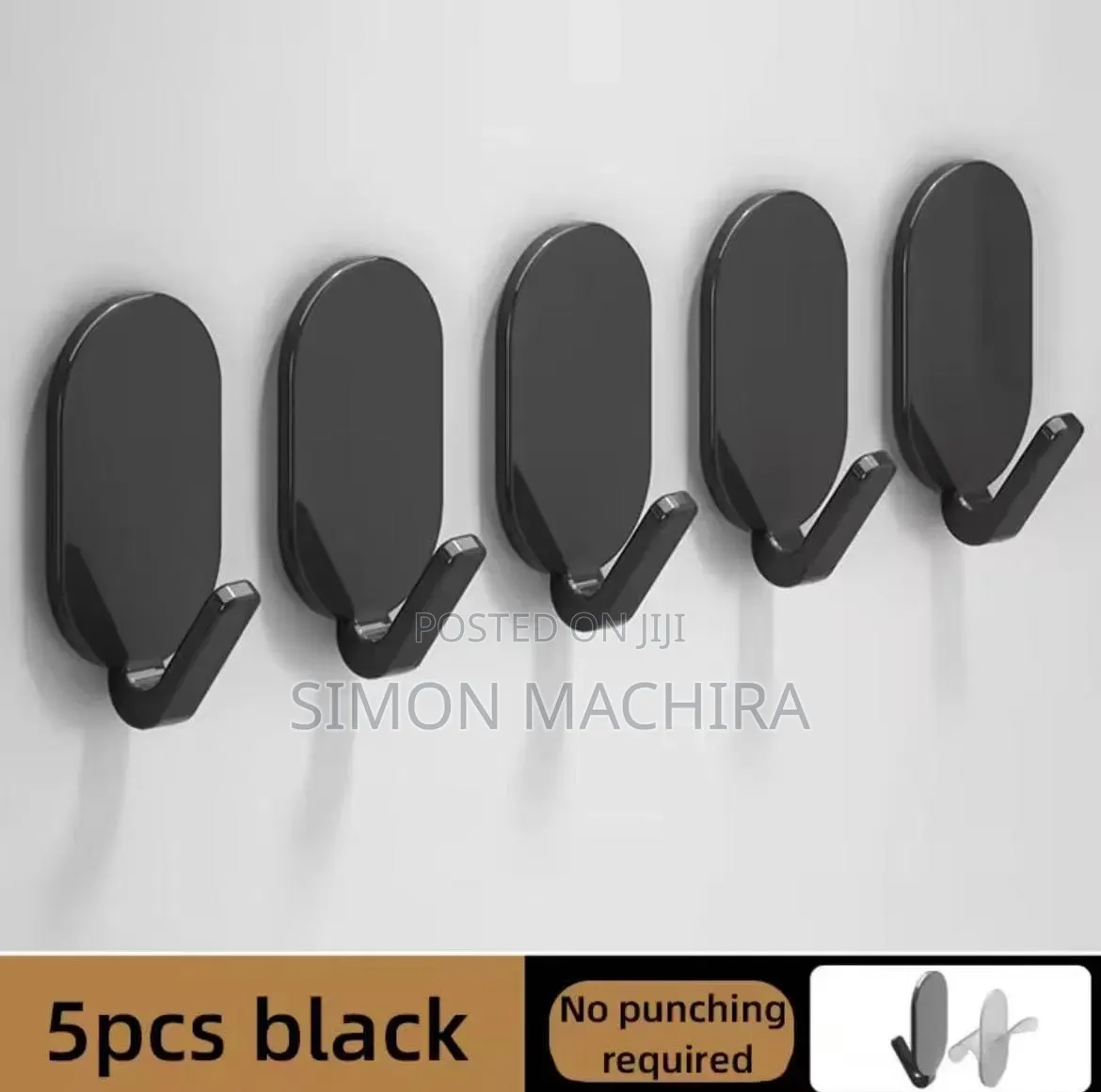 5pcs Adhesive Hooks Set