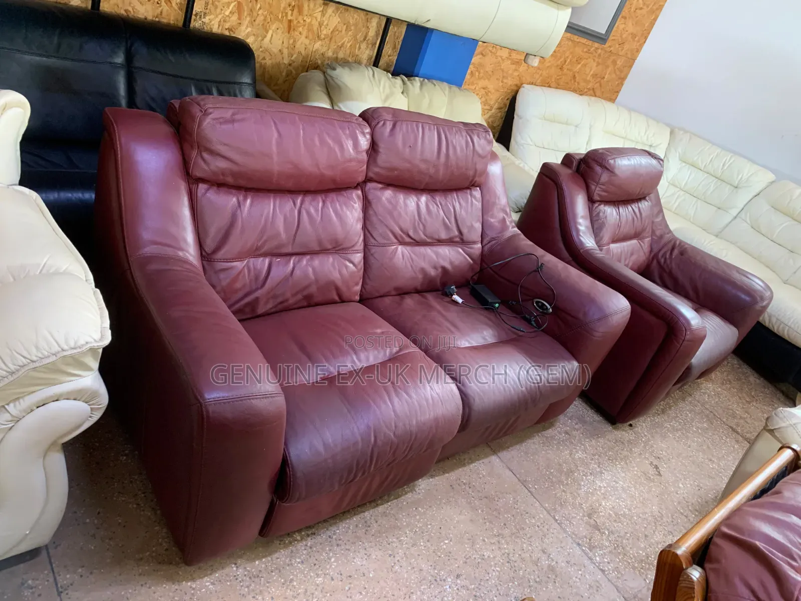 Ex-Uk Leather Sofas