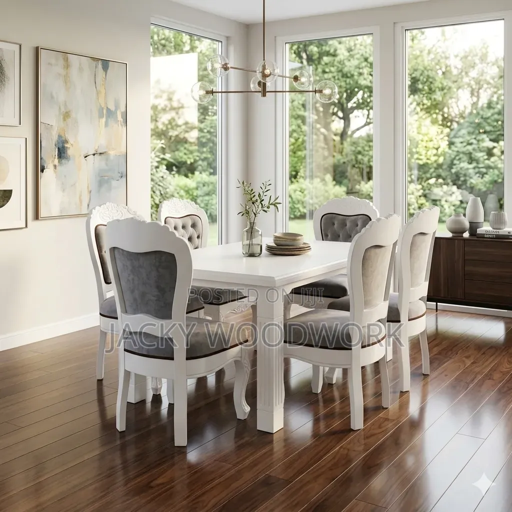 French Inspired White Dining Set