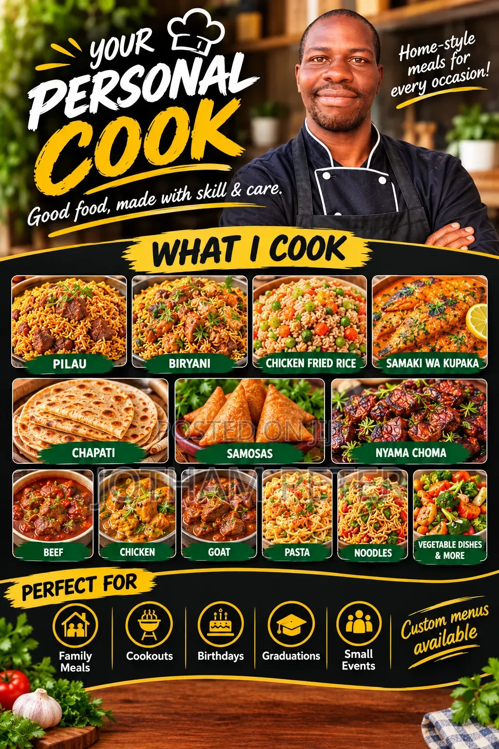 Personal Cook Services