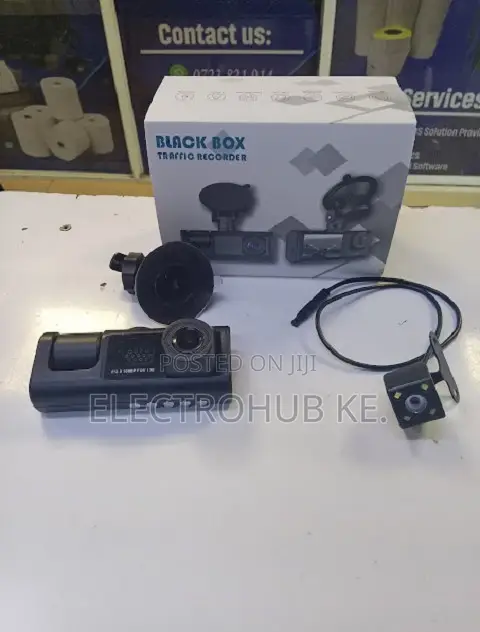 3-in-1 Dash Camera 1080p Full Hd Car Traffic Recorder