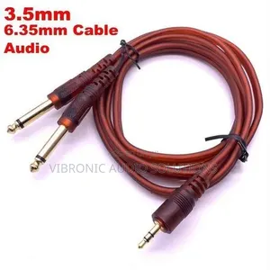 Male Cable Jack 3.5mm Towards Double Jack 6.35mm Male - 1.5 M