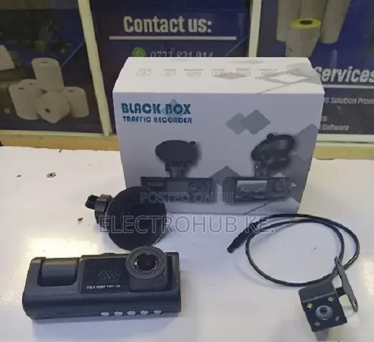3-in-1 Dash Camera 1080p Full Hd Car Traffic Recorder