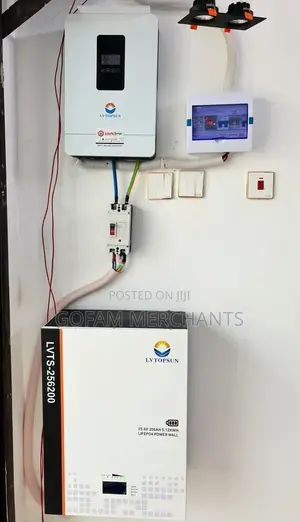 24v 5kw Solar System With a 4kw Inverter and 5.12kw Lithium Battery
