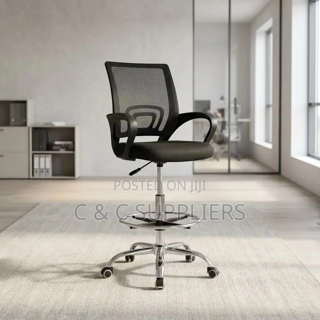 Height Adjustable Clerical Cashier Chair