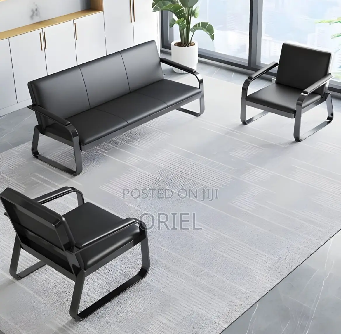 5-Seater Executive Reception Sofa : Office Waiting Couch