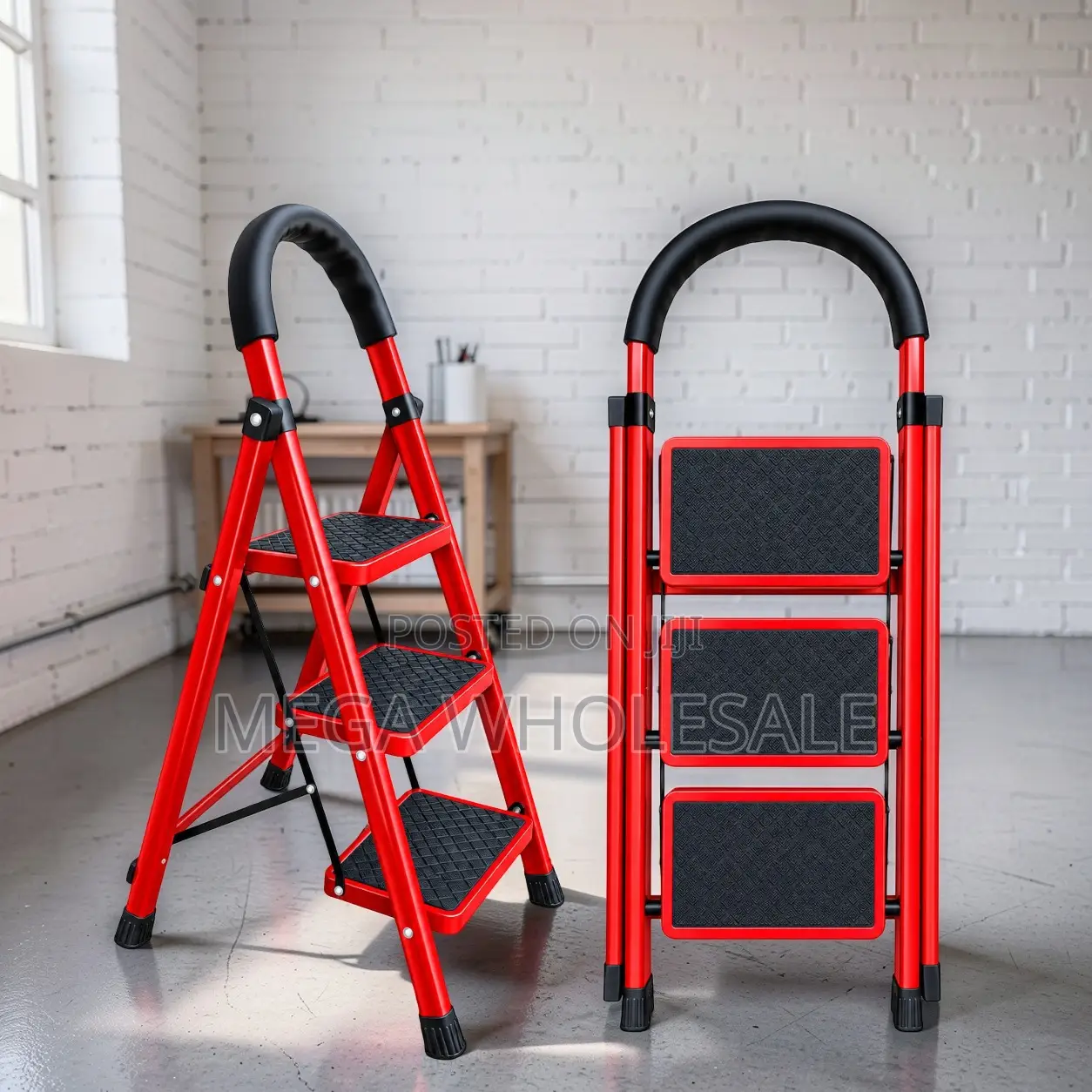 2,3,4 5 Step Folding Ladder Non Slip for Wall Painting