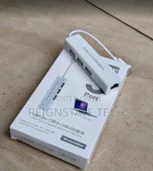 Type C to Ethernet Port With USB 3Ports
