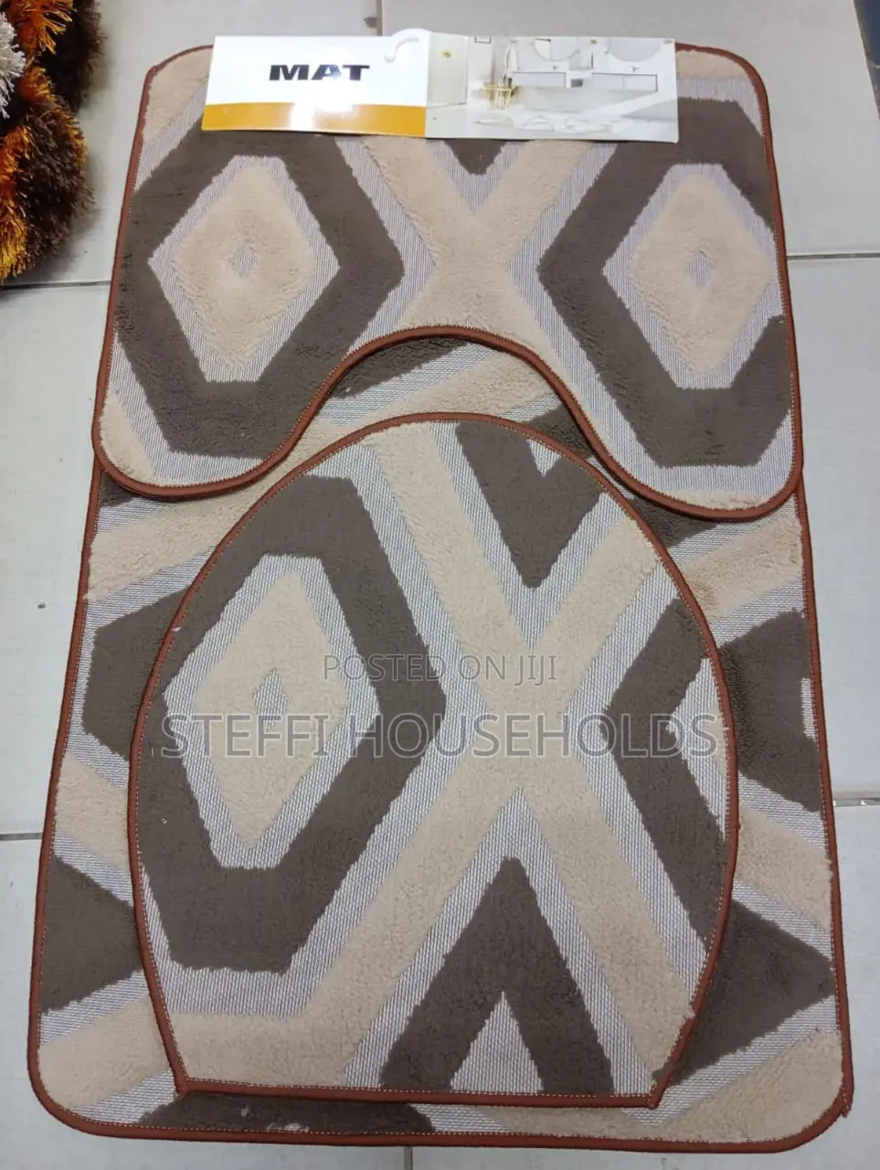 3pc Toilet Set Mats