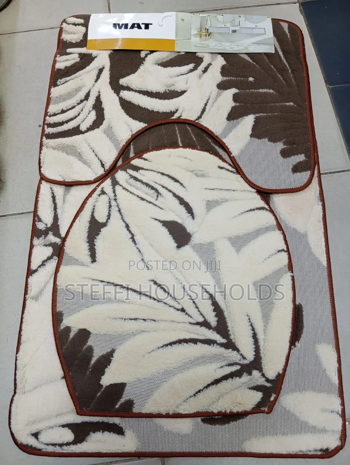3pc Toilet Set Mats