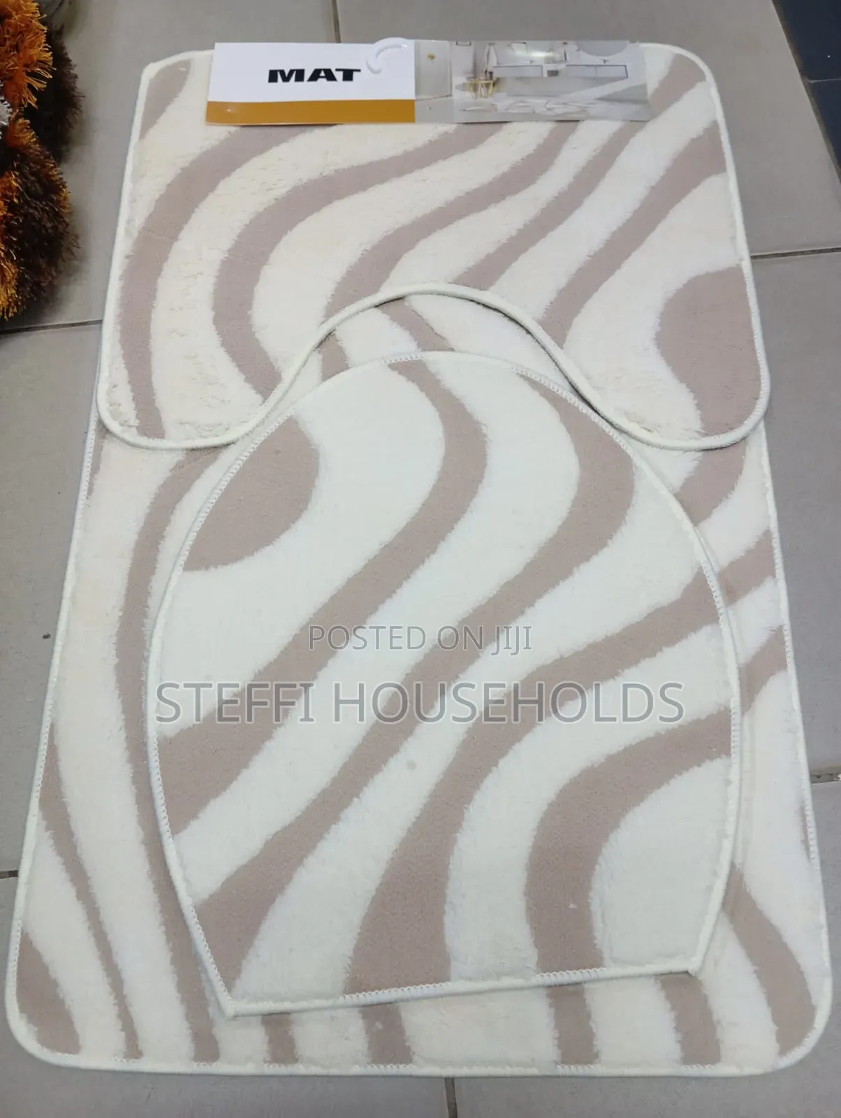 3pc Toilet Set Mats
