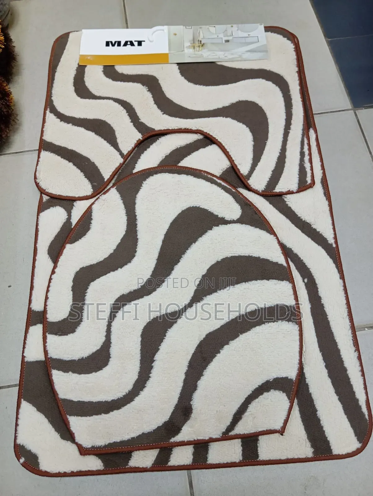 3pc Toilet Set Mats