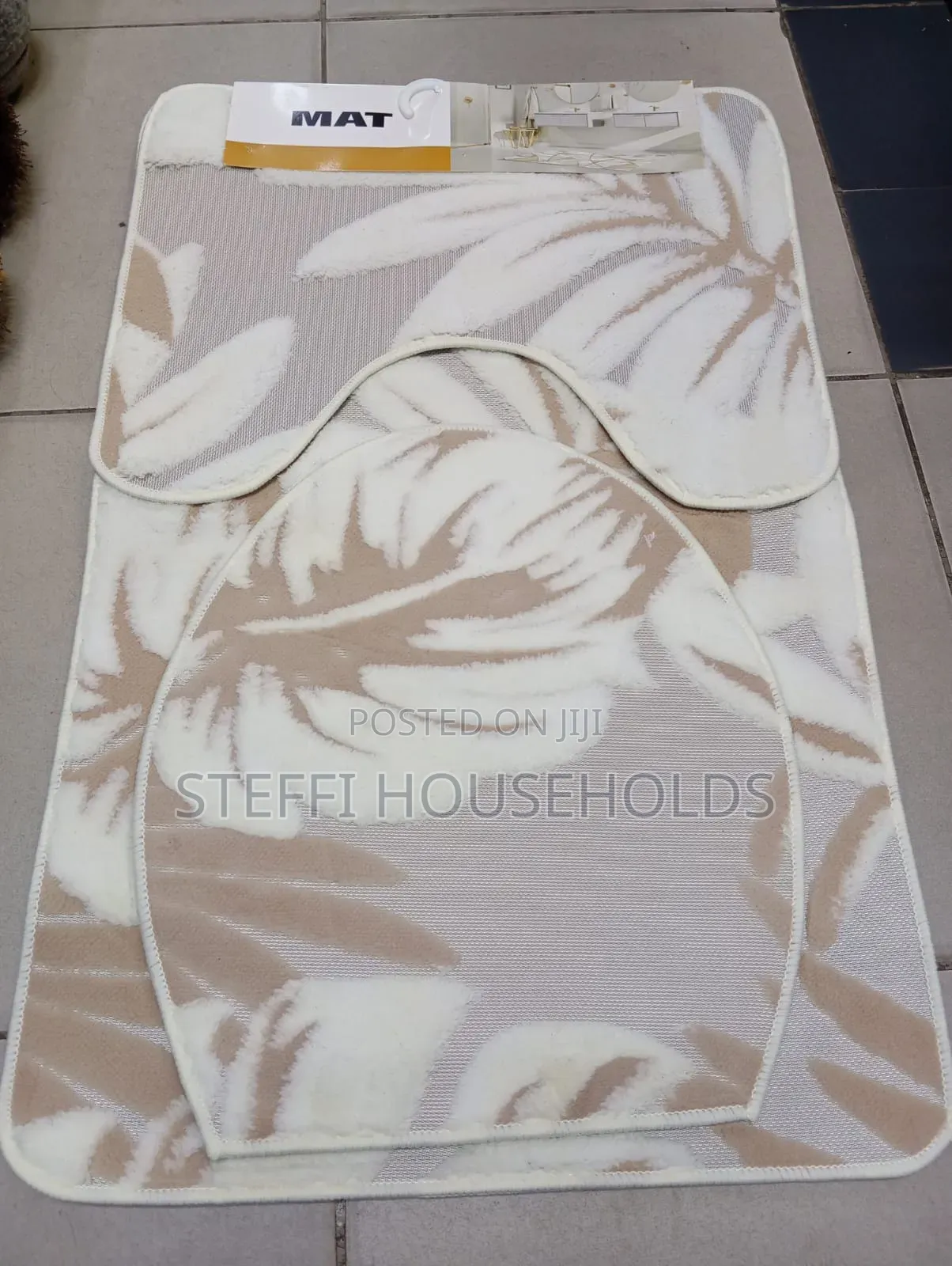 3pc Toilet Set Mats