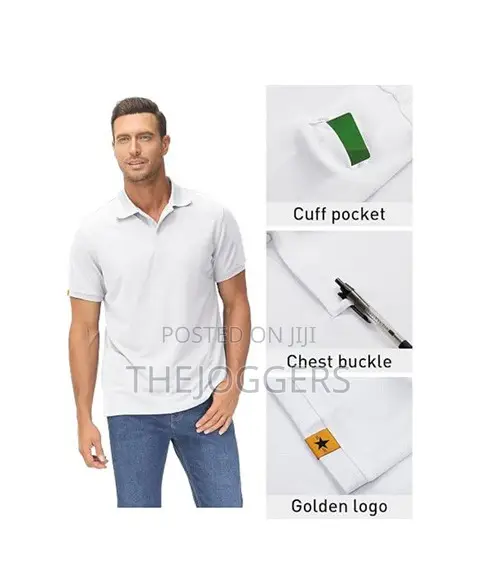 Men's Tactical,Breathable,Sweat-Wicking Golf Polo T-Shirt With Pocket