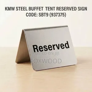 Stainless Steel Tent Reserved Sign,