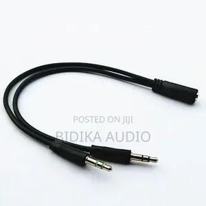 3.5mm 2-Male to 1-Female Audio Splitter Cable – Dual