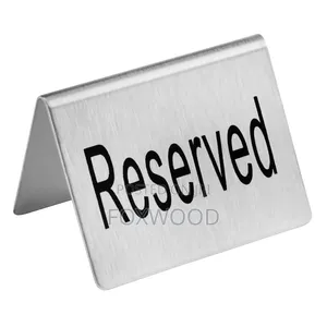 Stainless Steel Tent Reserved Sign,
