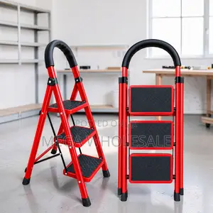 2,3,4 5 Step Folding Ladder Secure Lock for Decorating Tasks