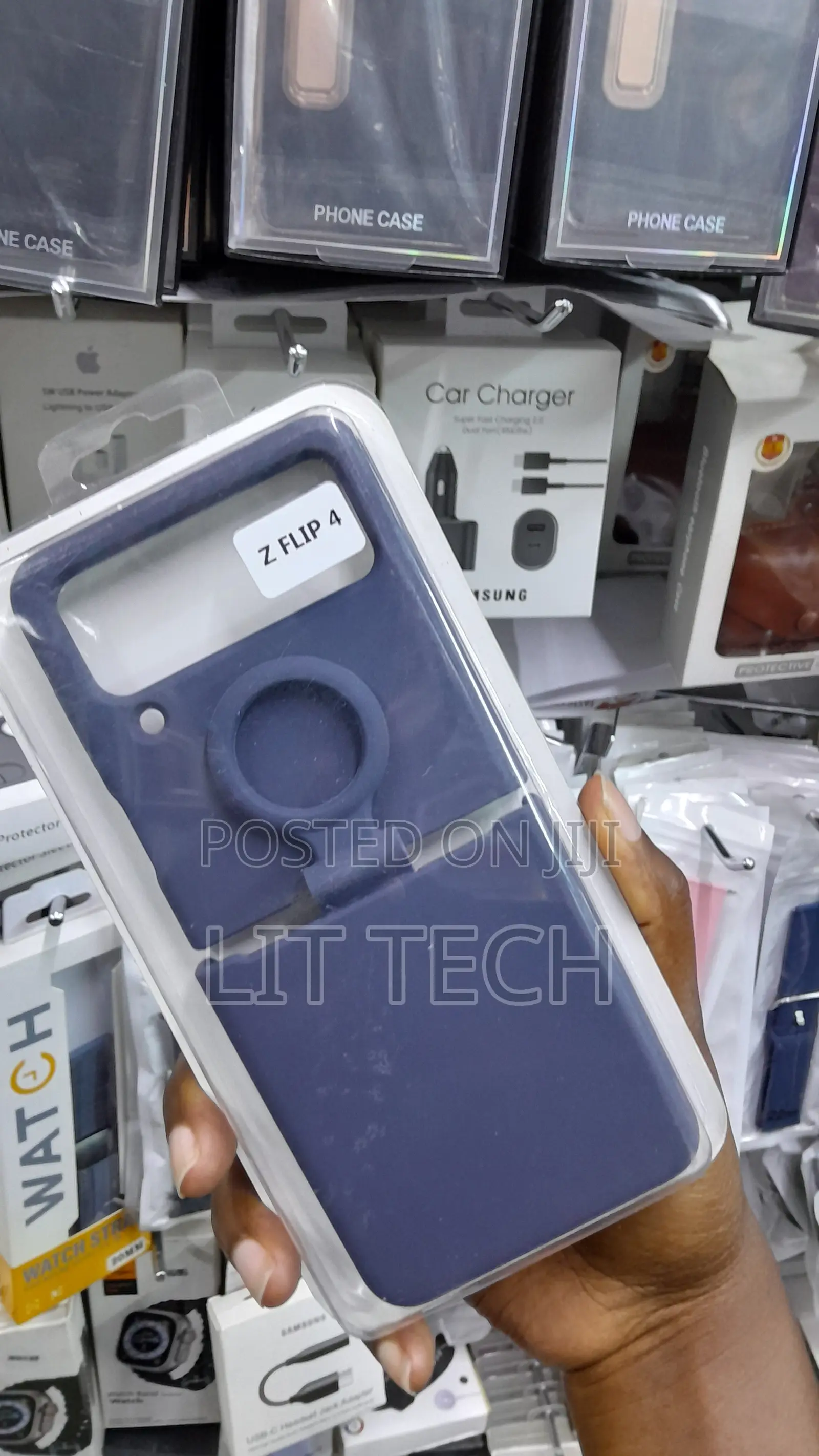 Galaxy Z Flip 4 Silicone Cover With Ring, Protective Phone Case