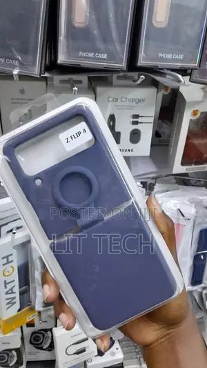 Galaxy Z Flip 4 Silicone Cover With Ring, Protective Phone Case