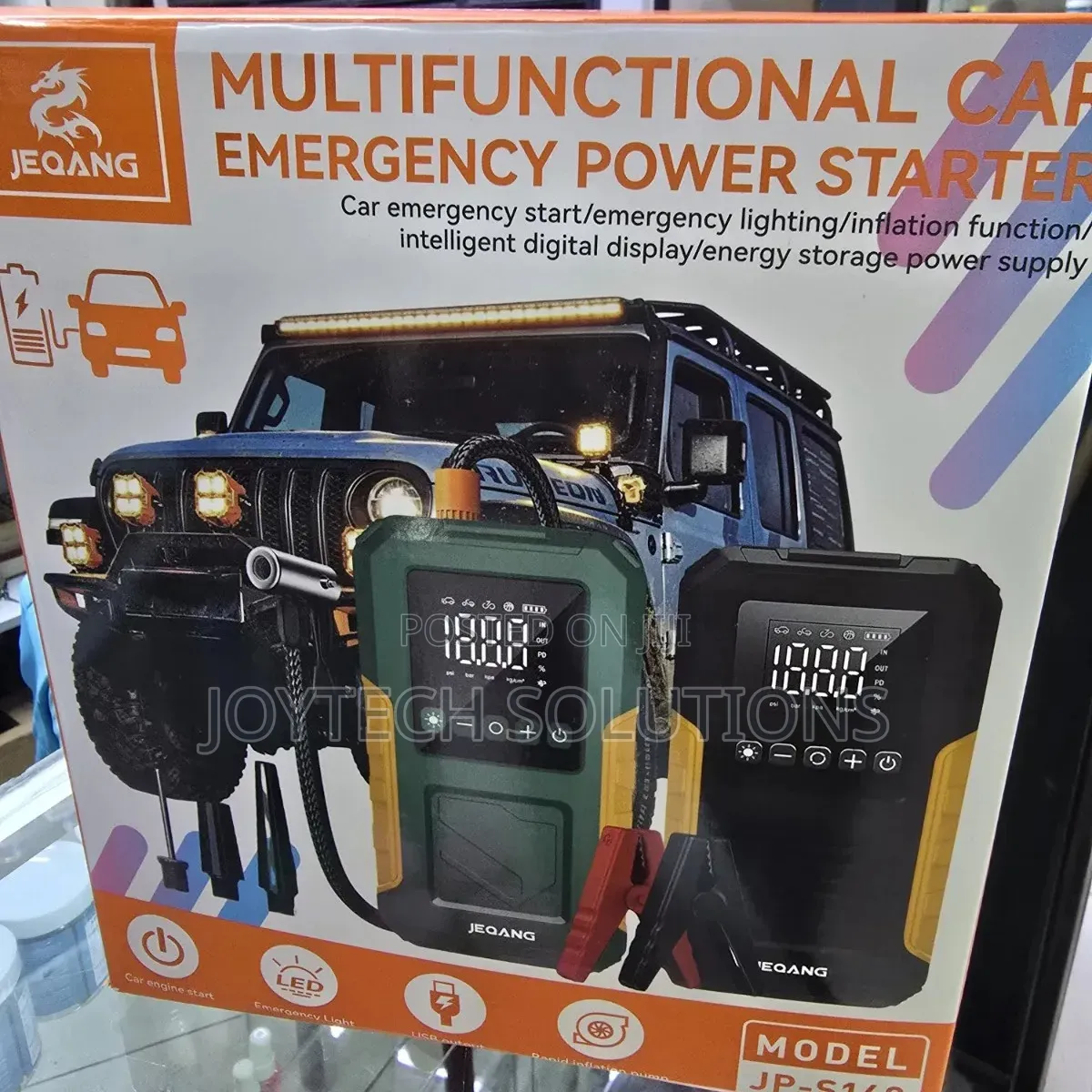 Portable Car Battery Booster With Digital Display 30,000 Mah