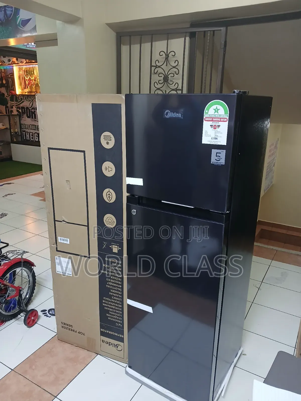 Midea 173 Litres Double Door Top Freezer Refrigerator
