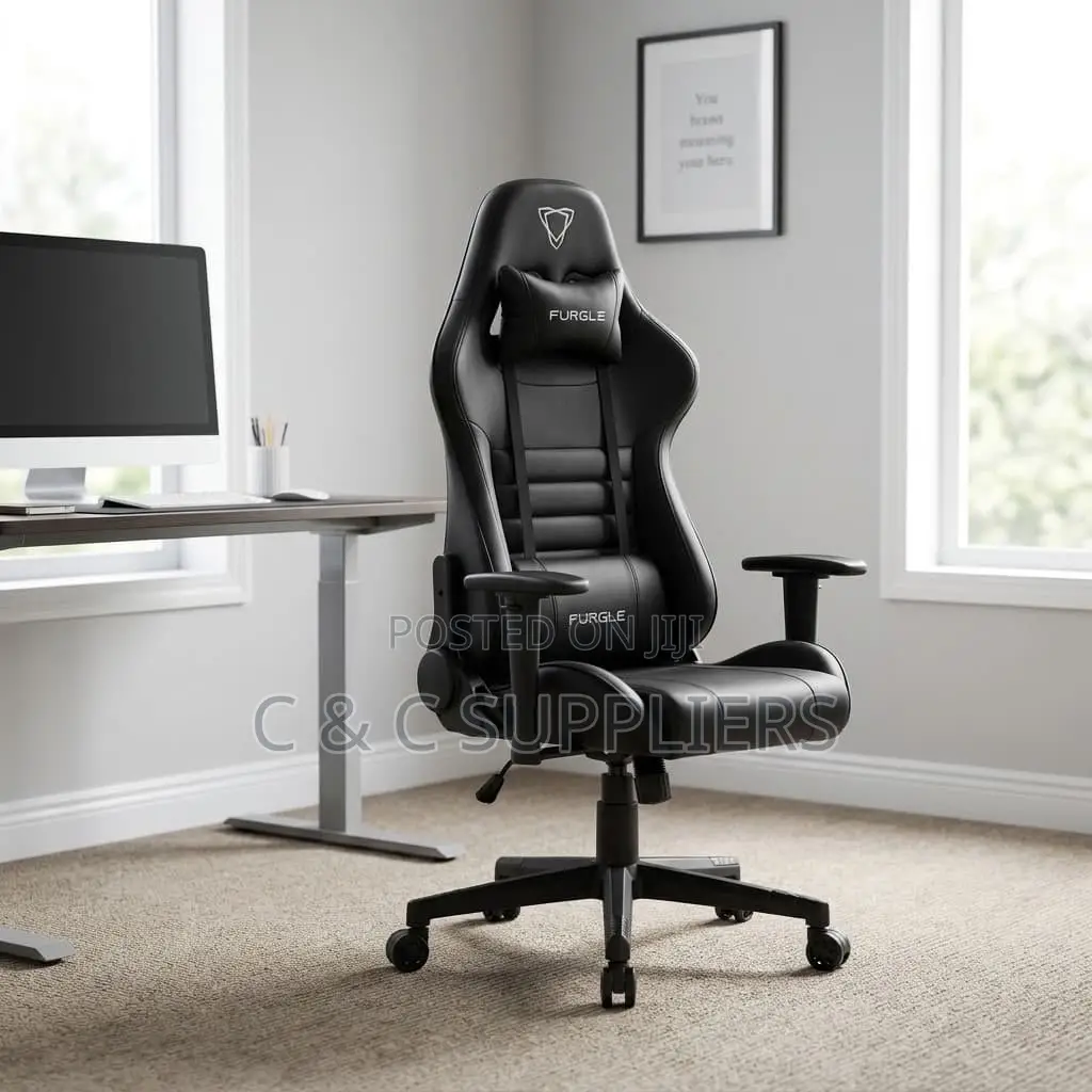 Black Leather Gaming Chair