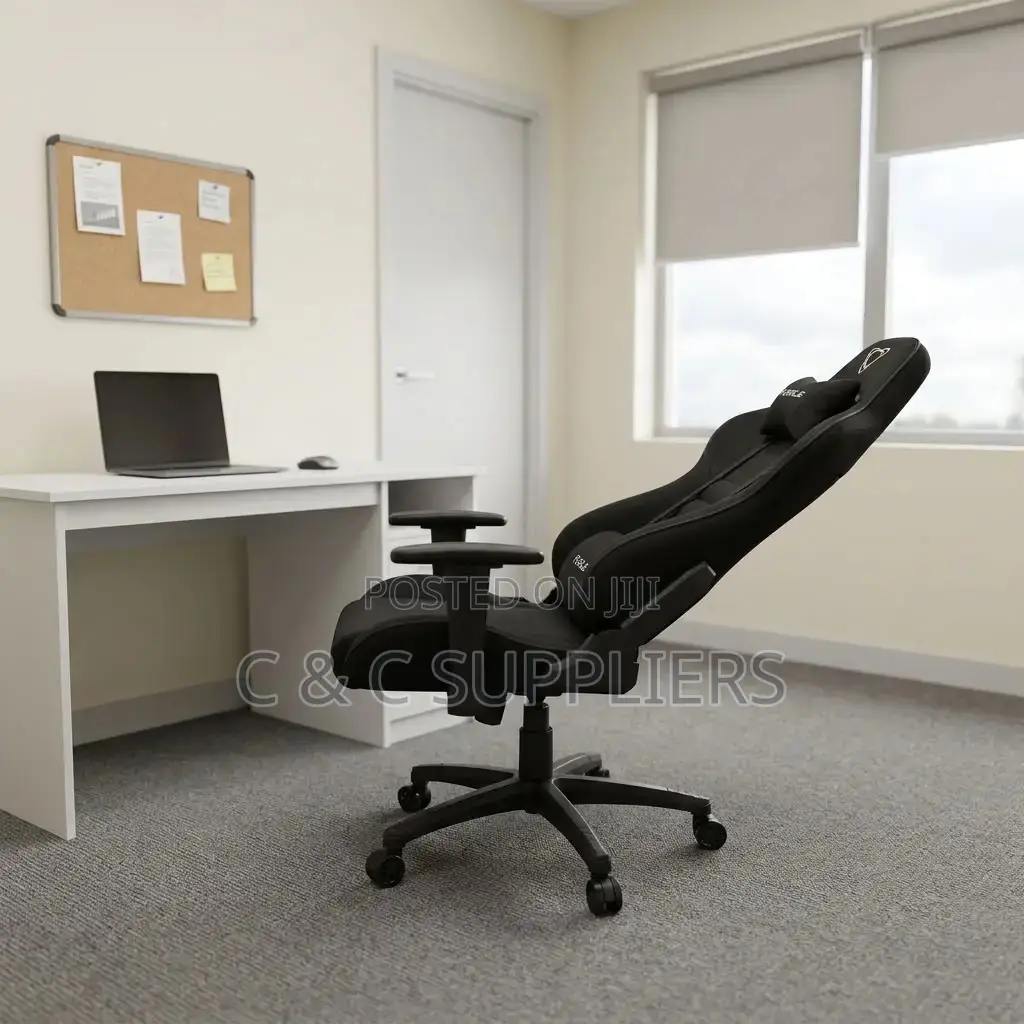 Black Leather Gaming Chair