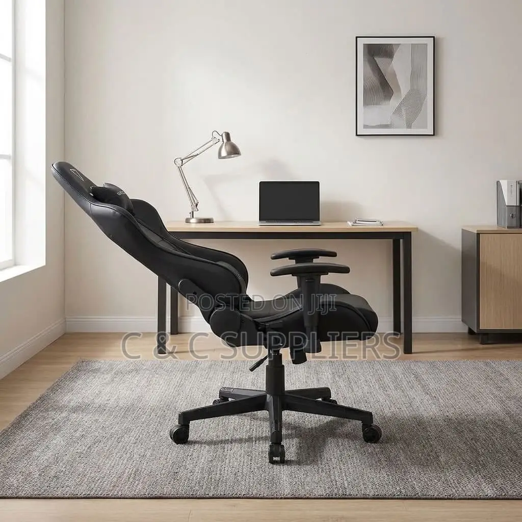 Black Leather Gaming Chair