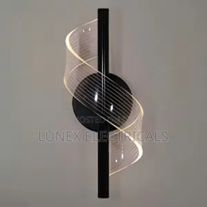Elegant Matte Black LED Wall Lamp