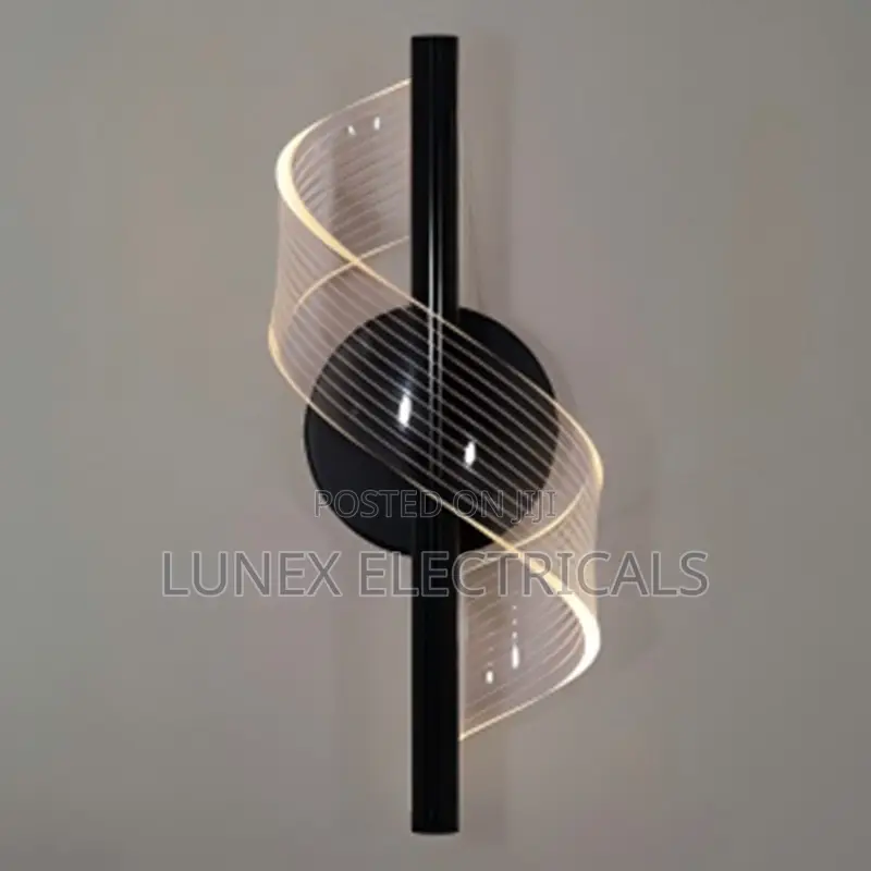 Elegant Matte Black LED Wall Lamp