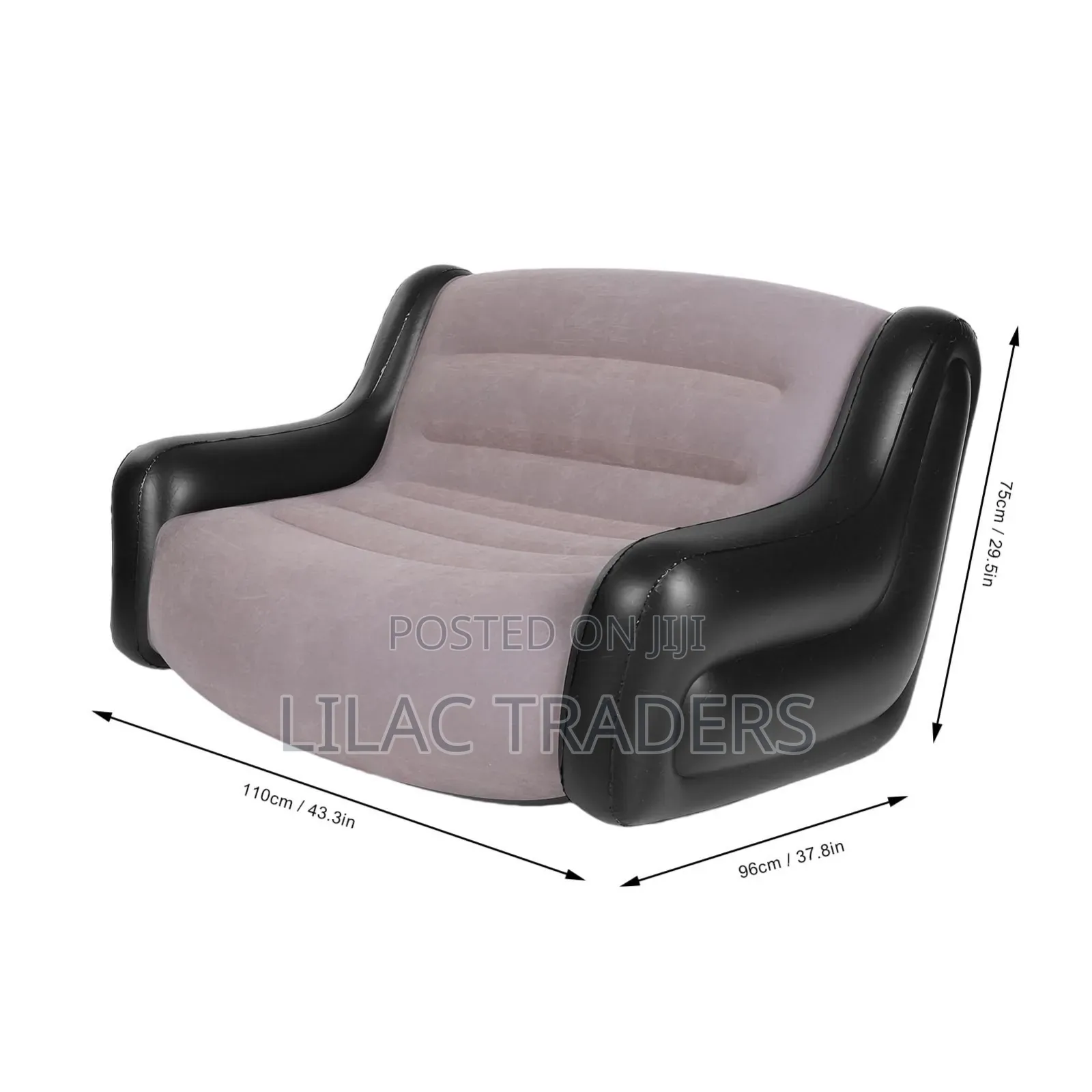 Leedsooy Single Size 96*88*75cm Inflatable Sofa Manual Pum