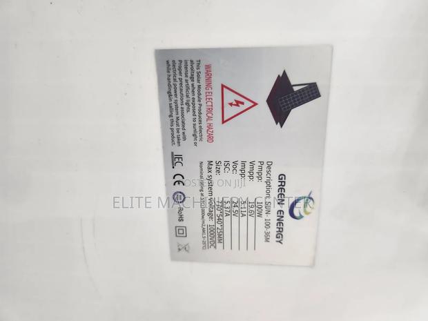 100W Monocrystalline Solar Panel, - thumbnail 3