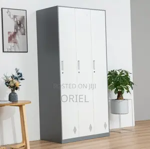 3-Door Office Cabinet : Steel Modern Office Filing Storage Cabinet